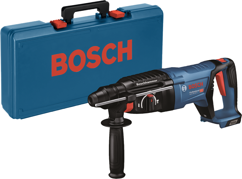 مطرقة دوارة Bosch GBH 18V-26 D مع حقيبة حمل.
