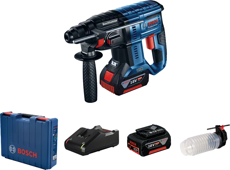 Cordless Bosch rotary hammer kit.