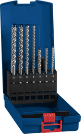 Bosch SDS plus-7X hammer drill bit set 5–12 mm.