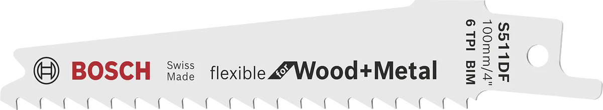 Bosch S511DF jigsaw blade for wood and metal.