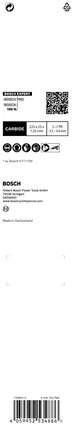 Bosch S1167XHM reciprocating saw blade 225×1.25×5–13mm.