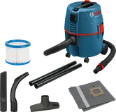 Bosch GAS 20 L SFC wet and dry vacuum cleaner set.