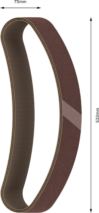 Bosch PRO X440 sanding belt 75x533mm G120.