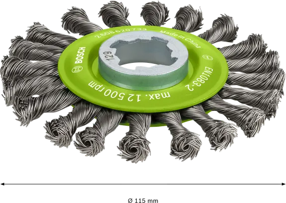 Bosch PRO Stainless Steel X-Lock wire wheel, 115 mm.