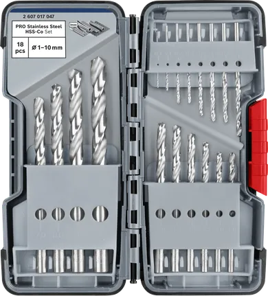 Bosch PRO Metal HSS-G Twist Drill Bit Set 18 pcs in case.