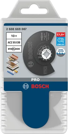 Bosch PRO ACZ 85 EIB segment blade 85 mm 10 pcs.