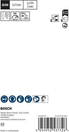 Bosch EXPERT Hardwood 2-side clean T308BFP jigsaw blade pack.