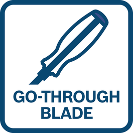 Go-through blade
