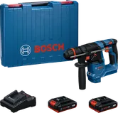 Bosch GBH 18V-18 rotary hammer drill set with case.