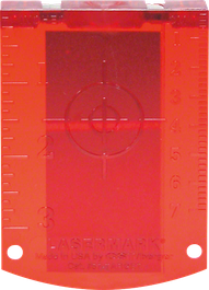 Bosch laser target red for precise alignment tasks.