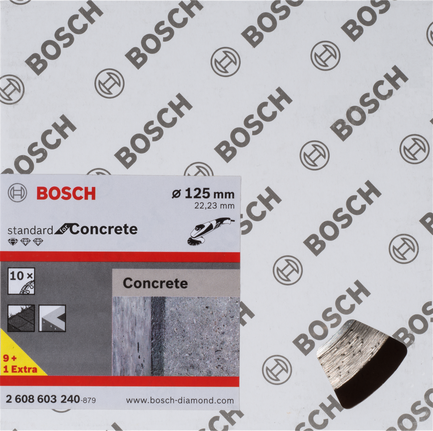Алмазный отрезной диск по бетону Bosch 125 мм.