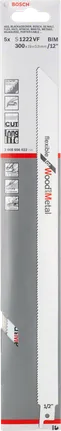 Пильный диск Bosch S 1222 VF для сабельной пилы по дереву и металлу.