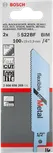 Гибкое пильное полотно Bosch S 522 BF для резки металла, обеспечивающее быструю резку.