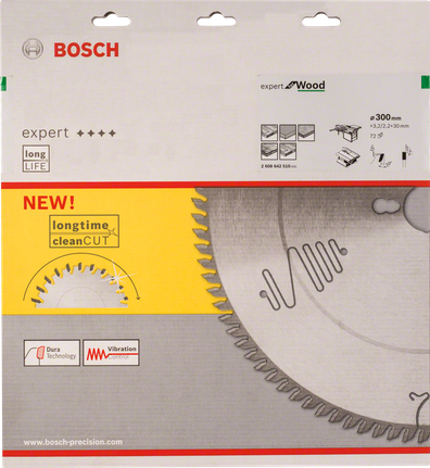 Упаковка пильного диска Bosch Expert for Wood.