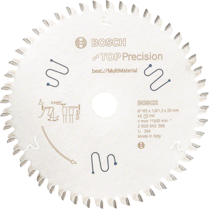 Пильный диск Bosch Top Precision Multi Material 165 мм.