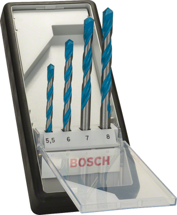Набор сверл Bosch CYL-9 MultiConstruction из 4 предметов.