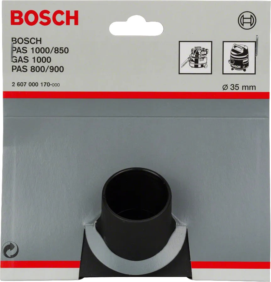 Насадка Bosch для крупногабаритных загрязнений 35 мм для пылесосов PAS и GAS.