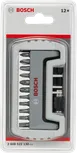 Набор из 12 бит для отвертки Bosch в компактном футляре.