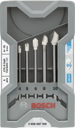 Набор керамических сверл Bosch 4–10 мм.