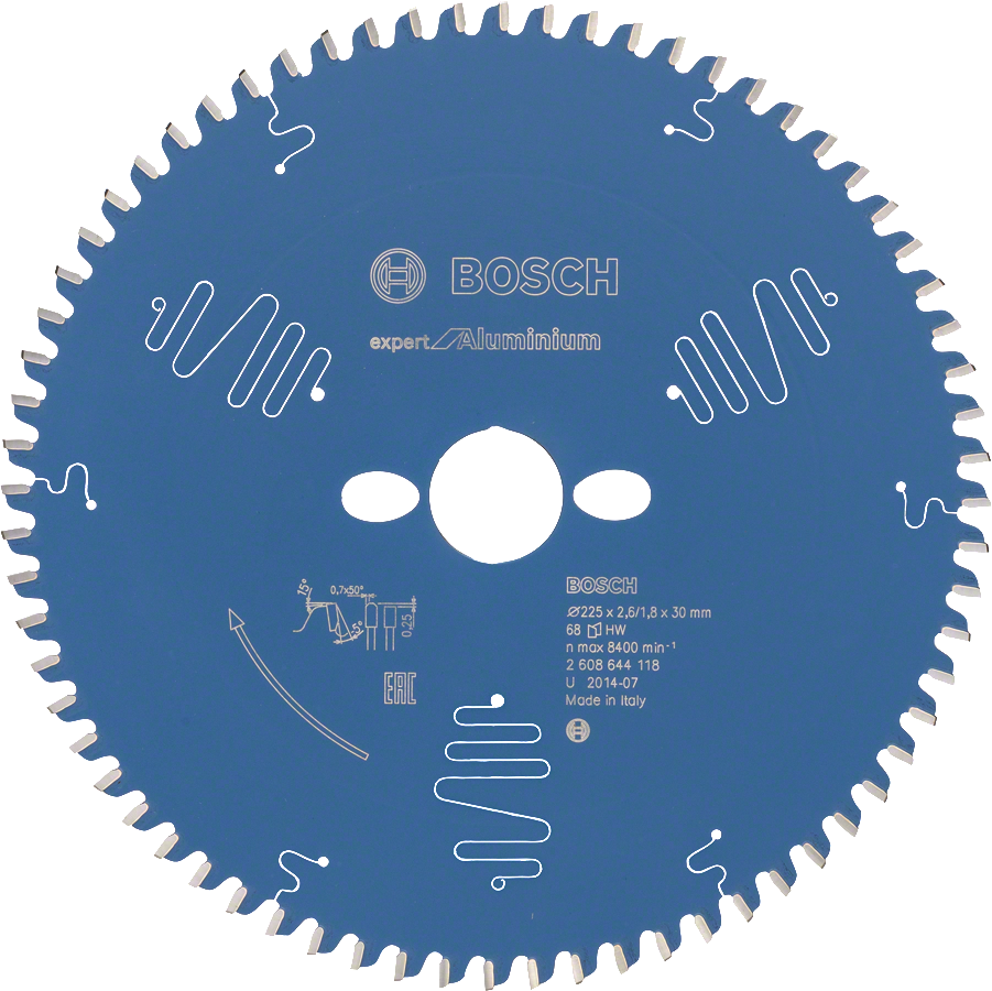 Дисковая пила Bosch Expert for Aluminium, 68 зубьев.