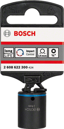Ударная головка Bosch 14 мм 1/4″.
