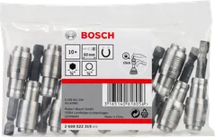 Набор из 10 быстросменных держателей бит Bosch 60 мм.