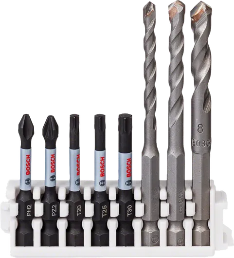Набор керамических сверл и ударных бит Bosch Hex-9.
