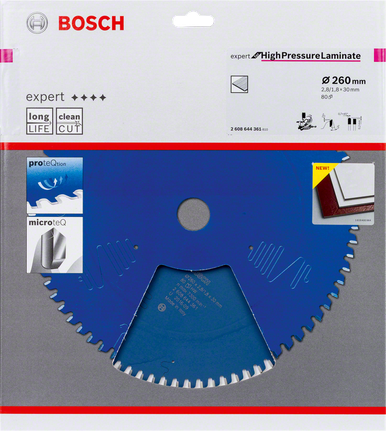 Пильное полотно Bosch Expert для ламината высокого давления 260x30 мм.