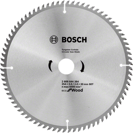 Пильный диск Bosch по дереву, карбид вольфрама.