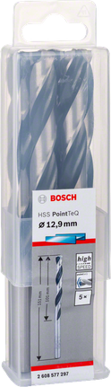 Сверло Bosch HSS PointTeQ 12,9 мм.