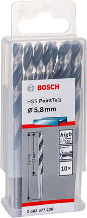 Сверла Bosch HSS PointTeQ 5,8 мм.