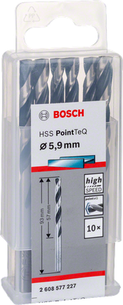 Сверла Bosch HSS PointTeQ 5,9 мм.