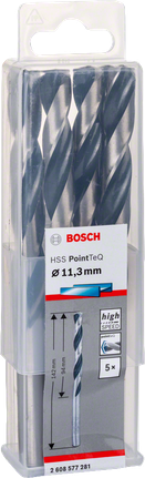 Сверла Bosch HSS PointTeQ 11,3 мм.