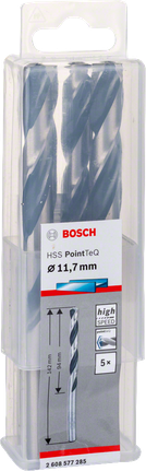 Сверла Bosch HSS PointTeQ 11,7 мм.