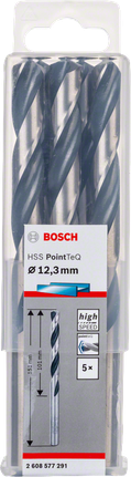 Набор сверл Bosch HSS PointTeQ диаметром 12,3 мм.