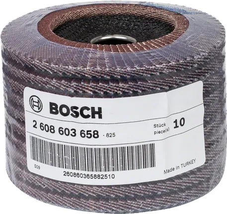 Лепестковый абразивный круг Bosch для шлифования и отделки.