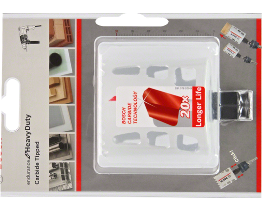 Твердосплавная коронка Bosch диаметром 60 мм для тяжелых условий эксплуатации.