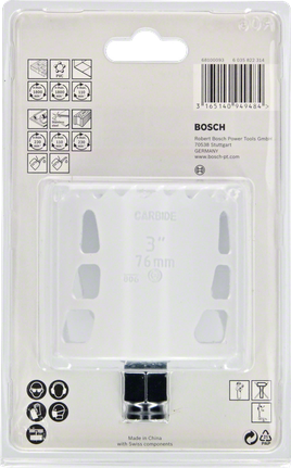 Твердосплавная коронка Bosch 76 мм.