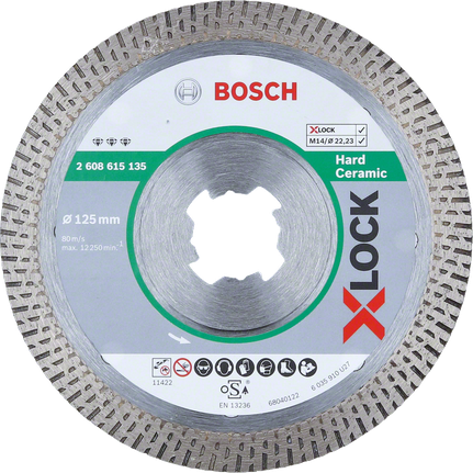 Отрезной диск Bosch X-LOCK Hard Ceramic 125 мм.