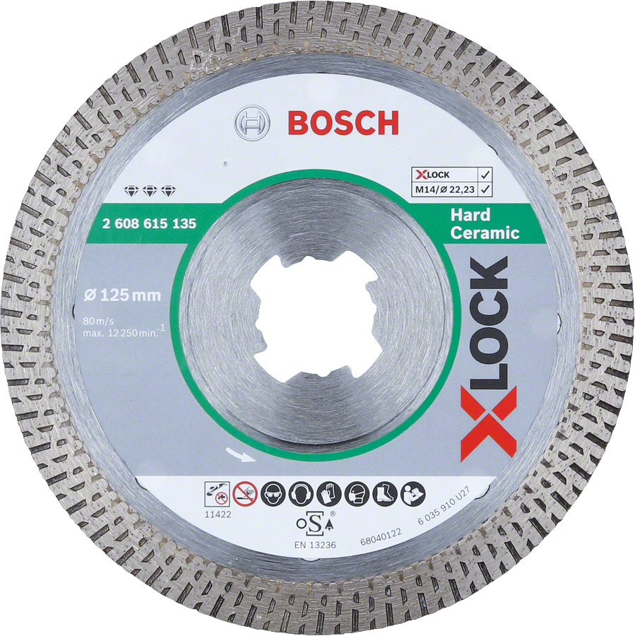 Отрезной диск Bosch X-LOCK Hard Ceramic 125 мм.