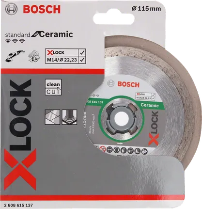 Керамический отрезной диск Bosch X-Lock 115 мм.