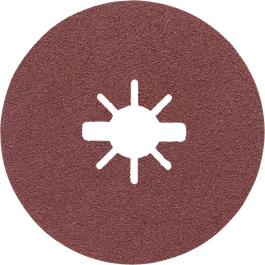 Шлифовальный диск Bosch с центральным отверстием в форме звезды.