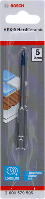 Сверло Bosch HEX-9 HardCeramic 5 мм.
