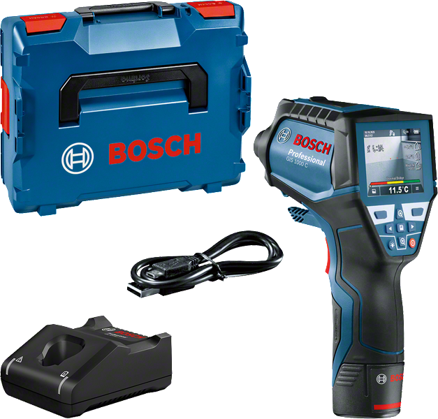 Тепловой извещатель Bosch GIS 1000 C с футляром и принадлежностями.