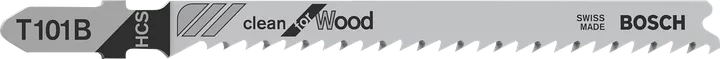 Пильное полотно Bosch T101B для чистой резки древесины.