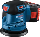 Эксцентриковая шлифовальная машина Bosch GEX 185-LI с подошвой 125 мм.