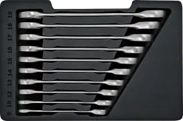 Набор гаечных ключей с трещоткой Bosch , 10 шт., в лотке.