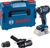 Набор аккумуляторных дрелей Bosch GSR 18V-90 FC с насадками.