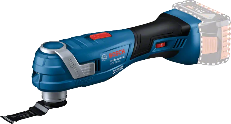 Bosch GOP 18V-185 LI беспроводной многофункциональный инструмент для профессионального использования.