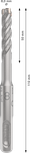 Ударное сверло Bosch PRO SDS plus-5X 8 x 50 x 110 мм.